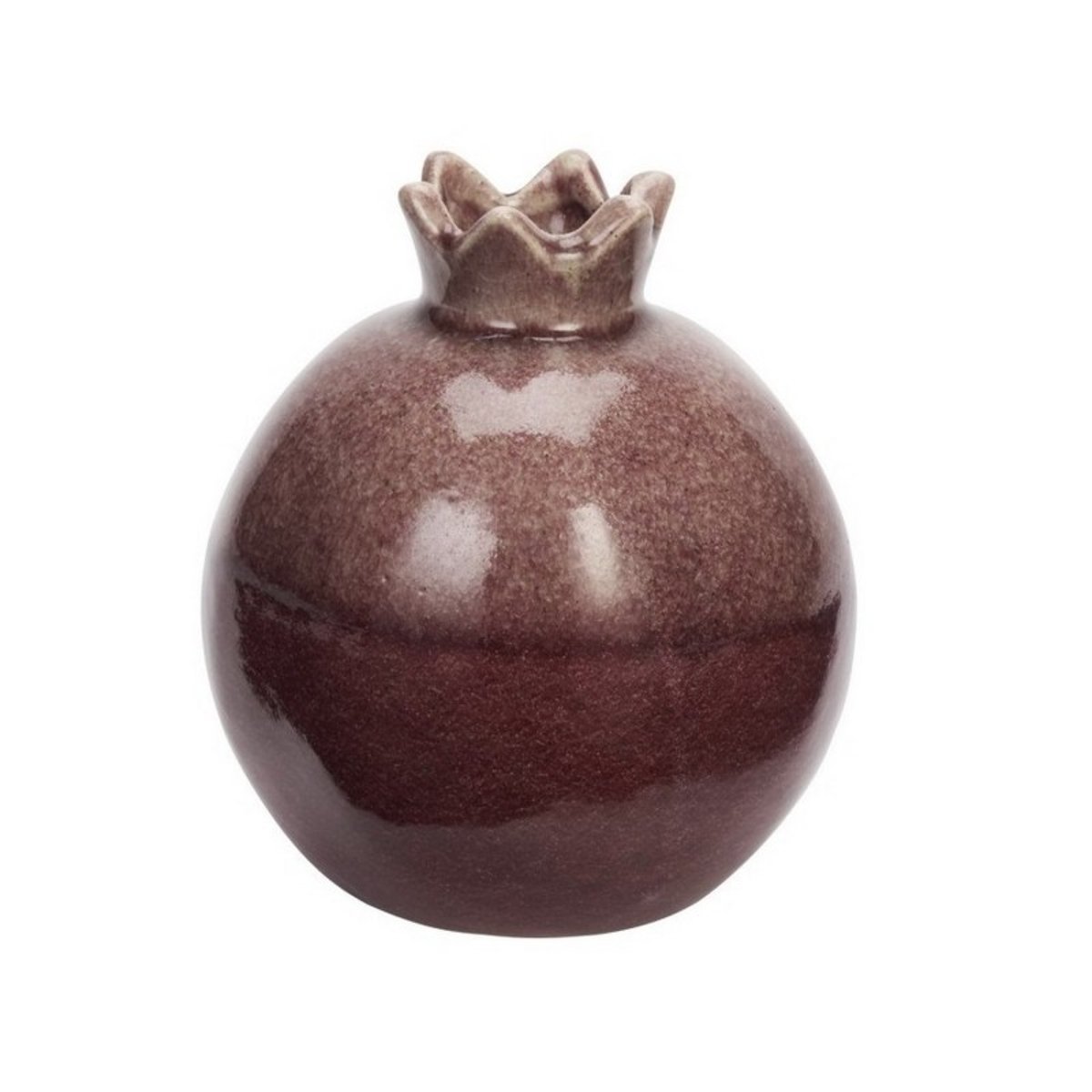 Petit vase grès rond organique cognac, MADAM STOLTZ