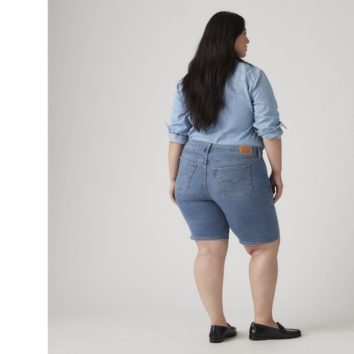 Bermuda galbant bleu - camp denim short plus, LEVI'S
