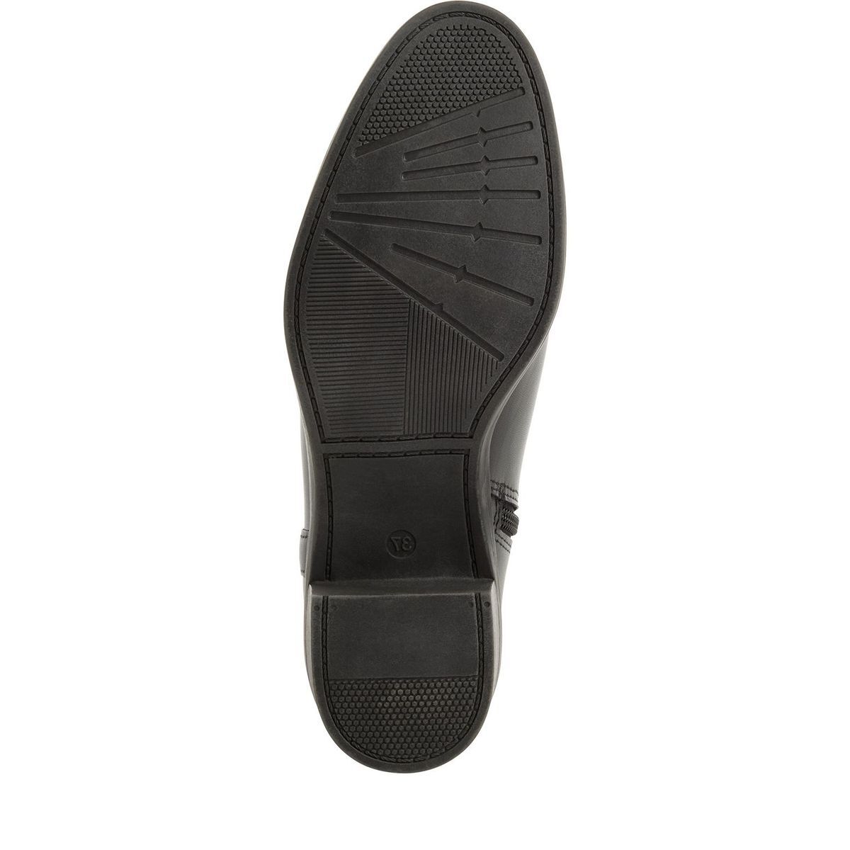 Bottine en cuir noir, MARCO TOZZI