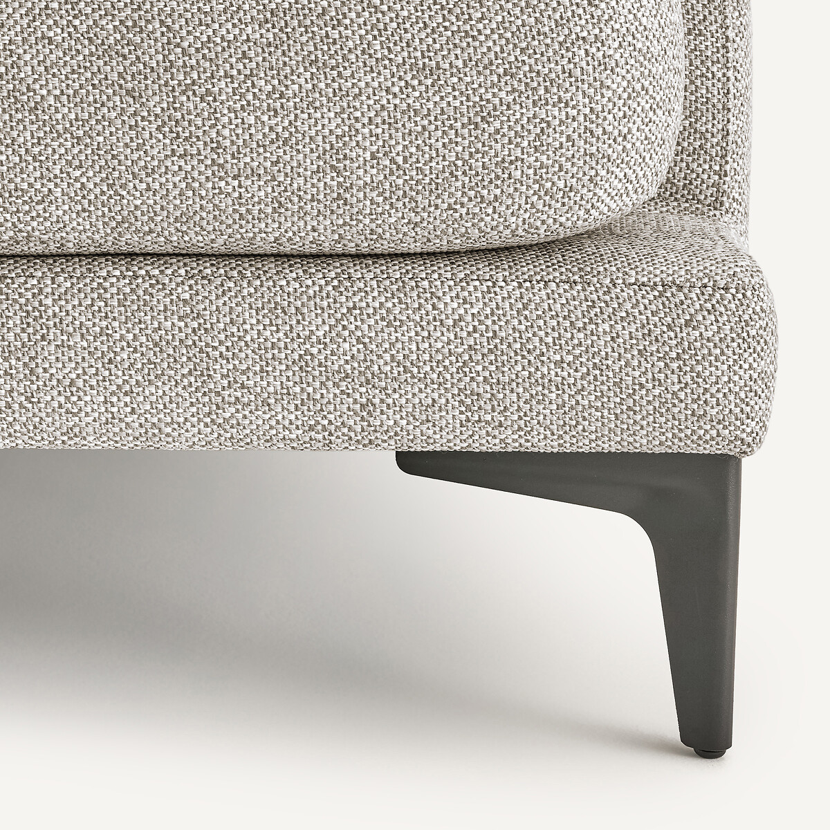 Demi-canapé 3 places en mélange texturé, MODERNISTE beige, EMMANUEL GALLINA X AM.PM