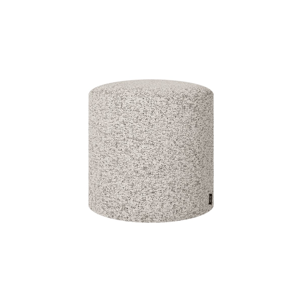 Pouf rond en fibre synthétique FOLK clay grey mélange, NOO.MA