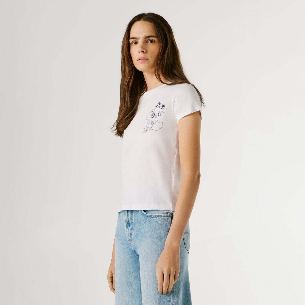 T-Shirt Avec Imprimé Graphique blanc, PEPE JEANS