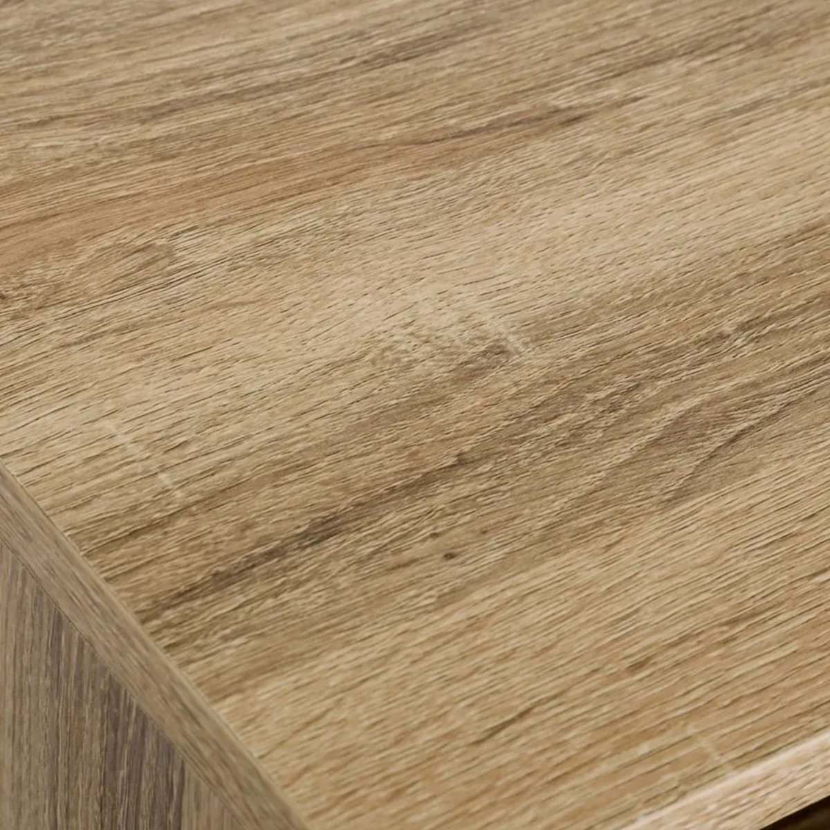 Console d'entrée en bois et métal noir à 2 casiers 80x30x75cm bois, WADIGA