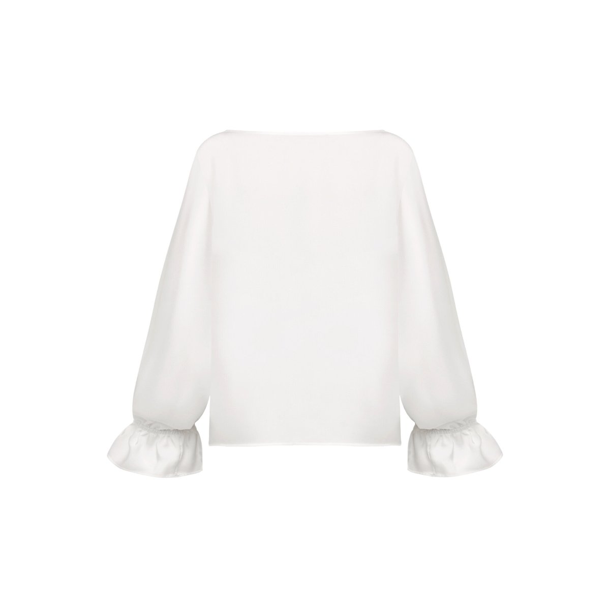 Chemisier en satin à encolure bateau blanc, BETTY BARCLAY