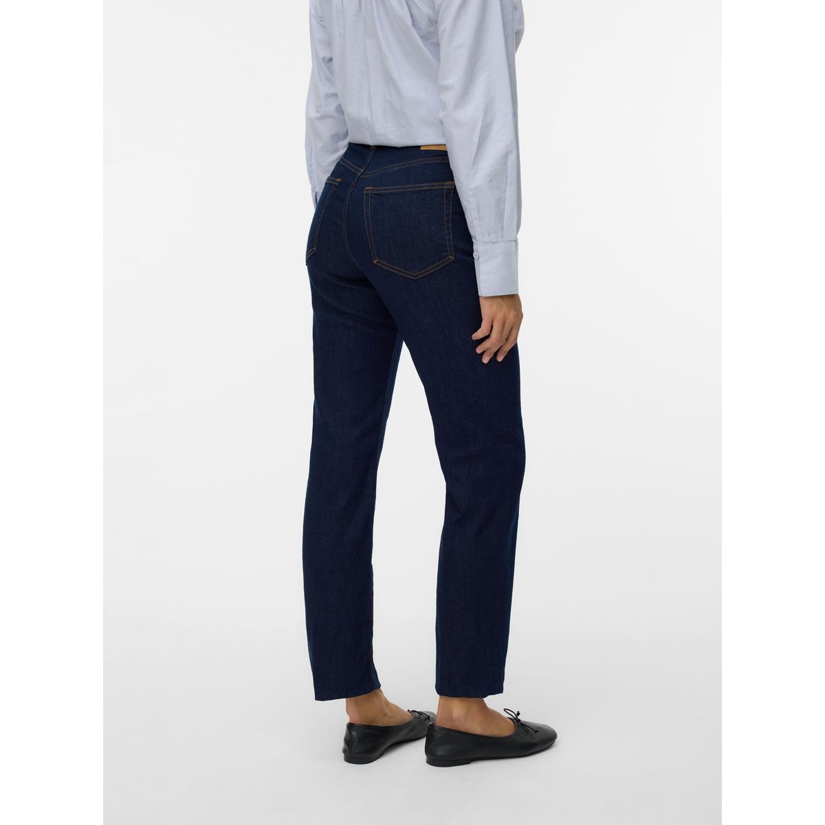 Jean Coupe Droite dark blue denim, VERO MODA