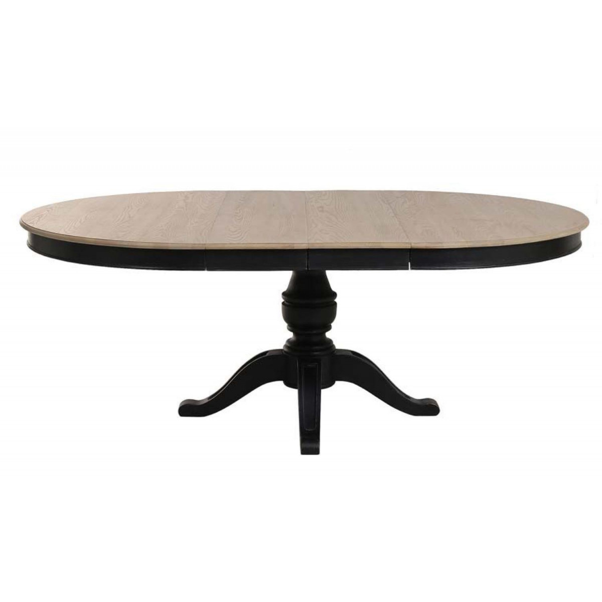Table ronde extensible - MANOIR noir, INTERIOR'S
