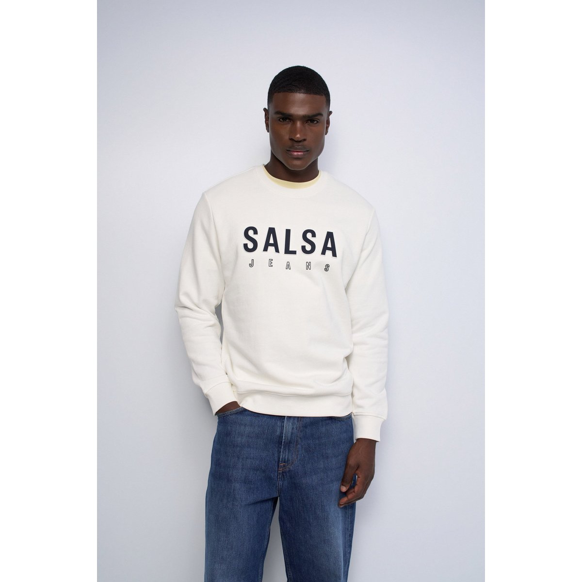 SWEAT-SHIRT AVEC LOGO blanc, SALSA JEANS