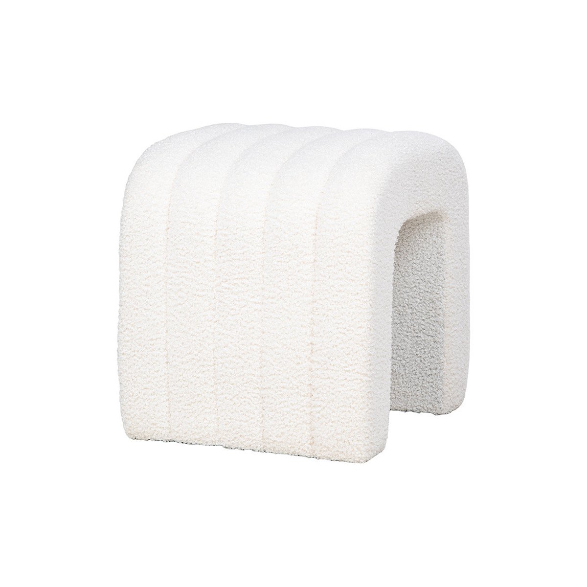 Pouf - KENTA blanc, BEST MOBILIER