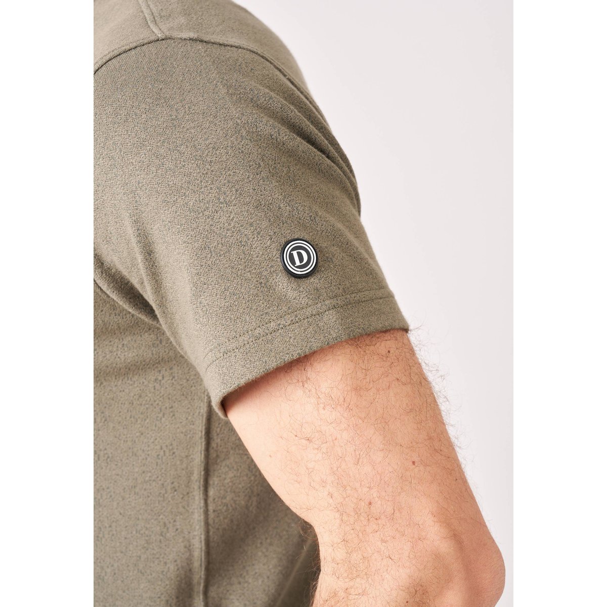 T-shirt homme en 100% coton DEVIN khaki, DEELUXE