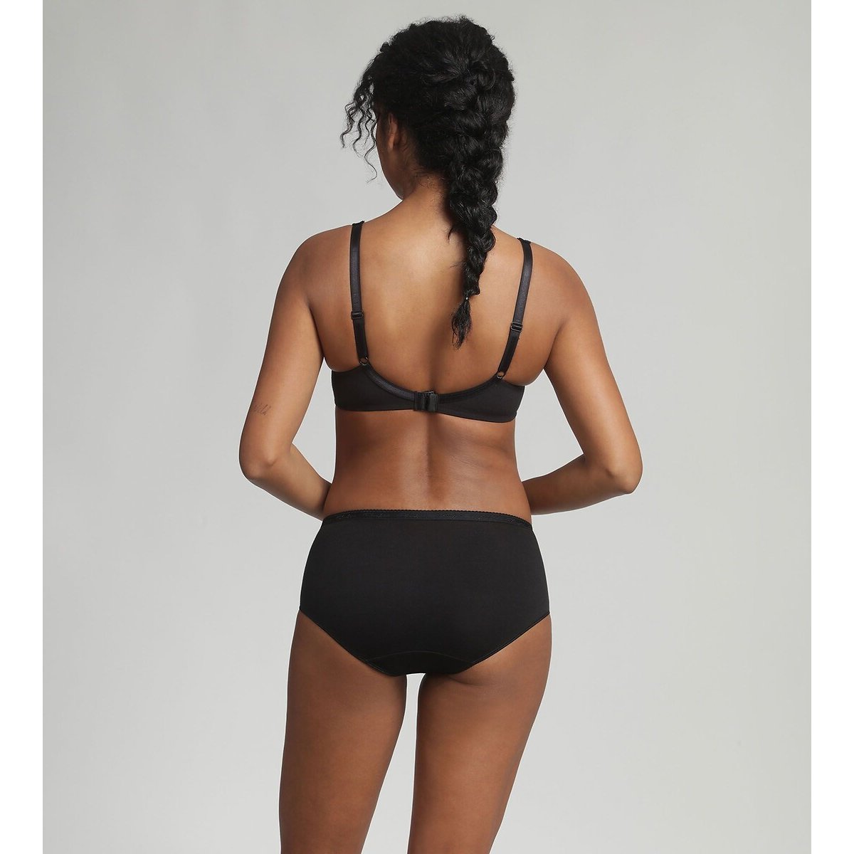 Soutien-gorge sans armatures en coton noir, PLAYTEX