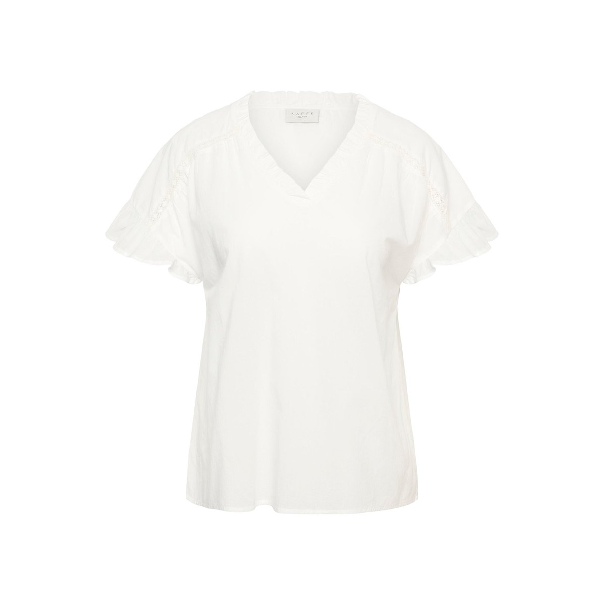 Blouse sans manches blanc chalk, KAFFE CURVE