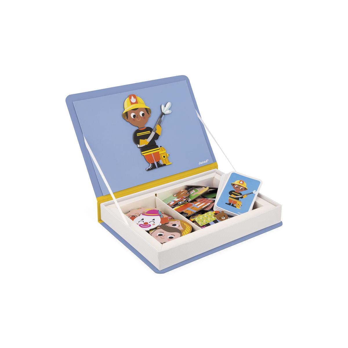 Jeu magnétique Magneti'Book Métiers multicolore, JANOD