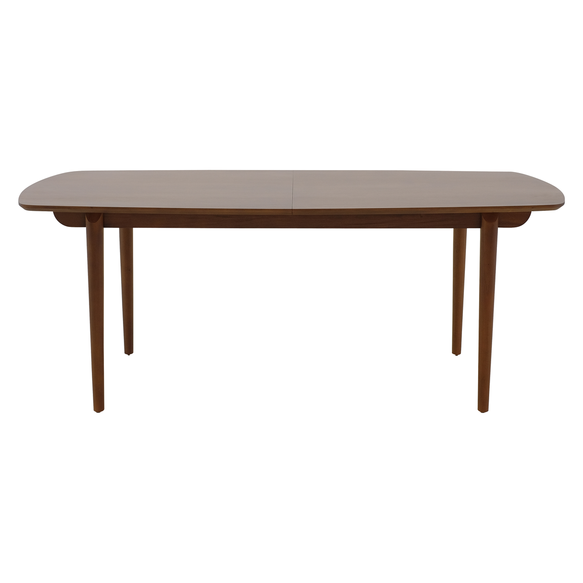 Table repas 200 cm avec allonge de 50 cm acajou massif naturel foncé, ZAGO