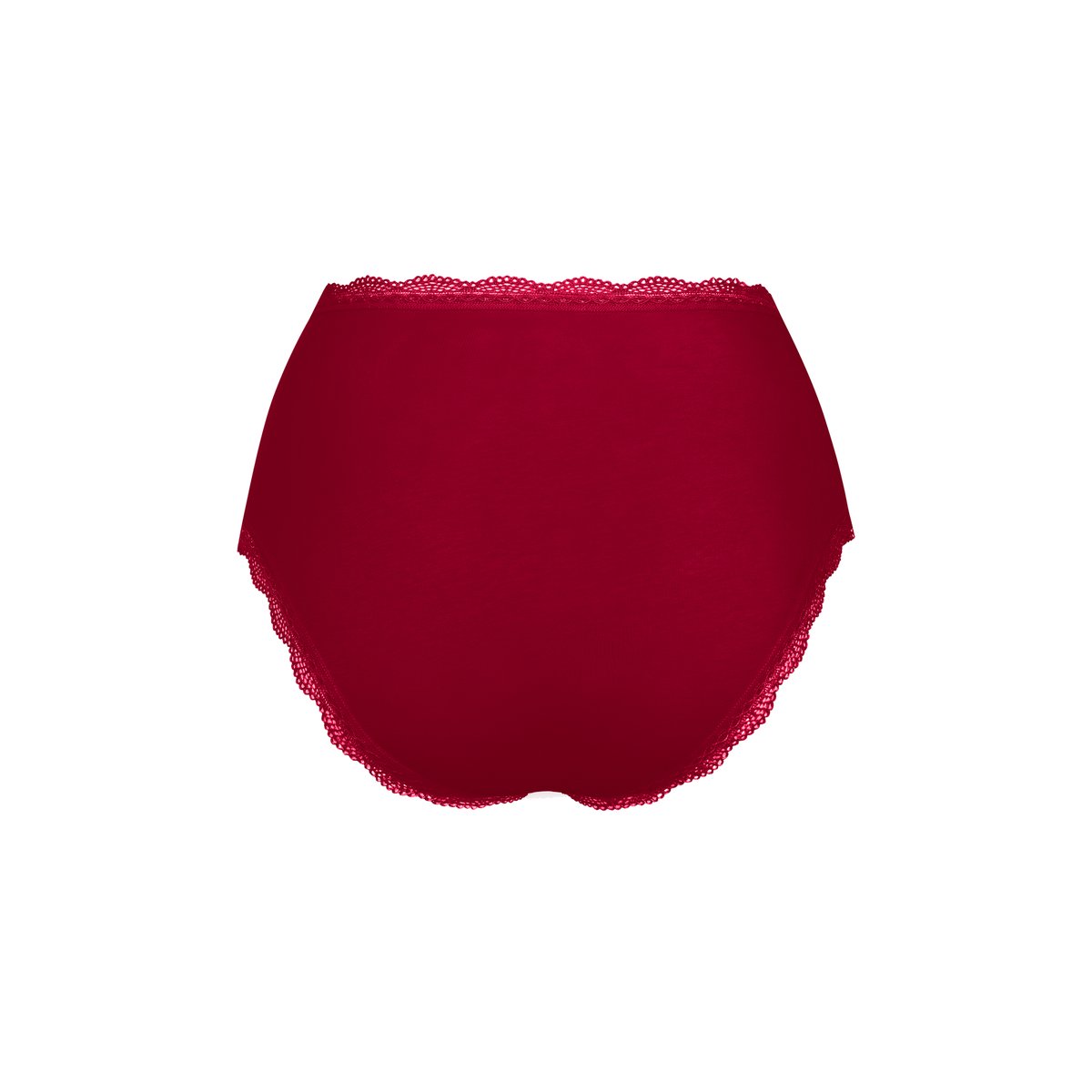 Culotte échancré taille haute EVERYDAY rouge, LISCA