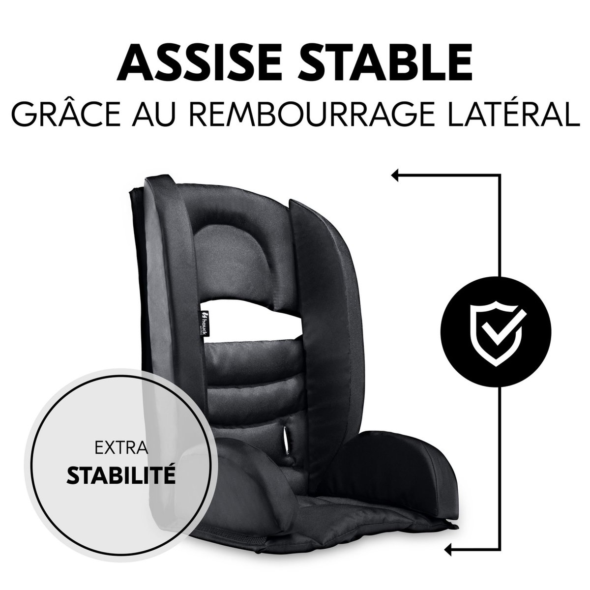 Réducteur de siège pour remorque de vélo couleur unique, HAUCK
