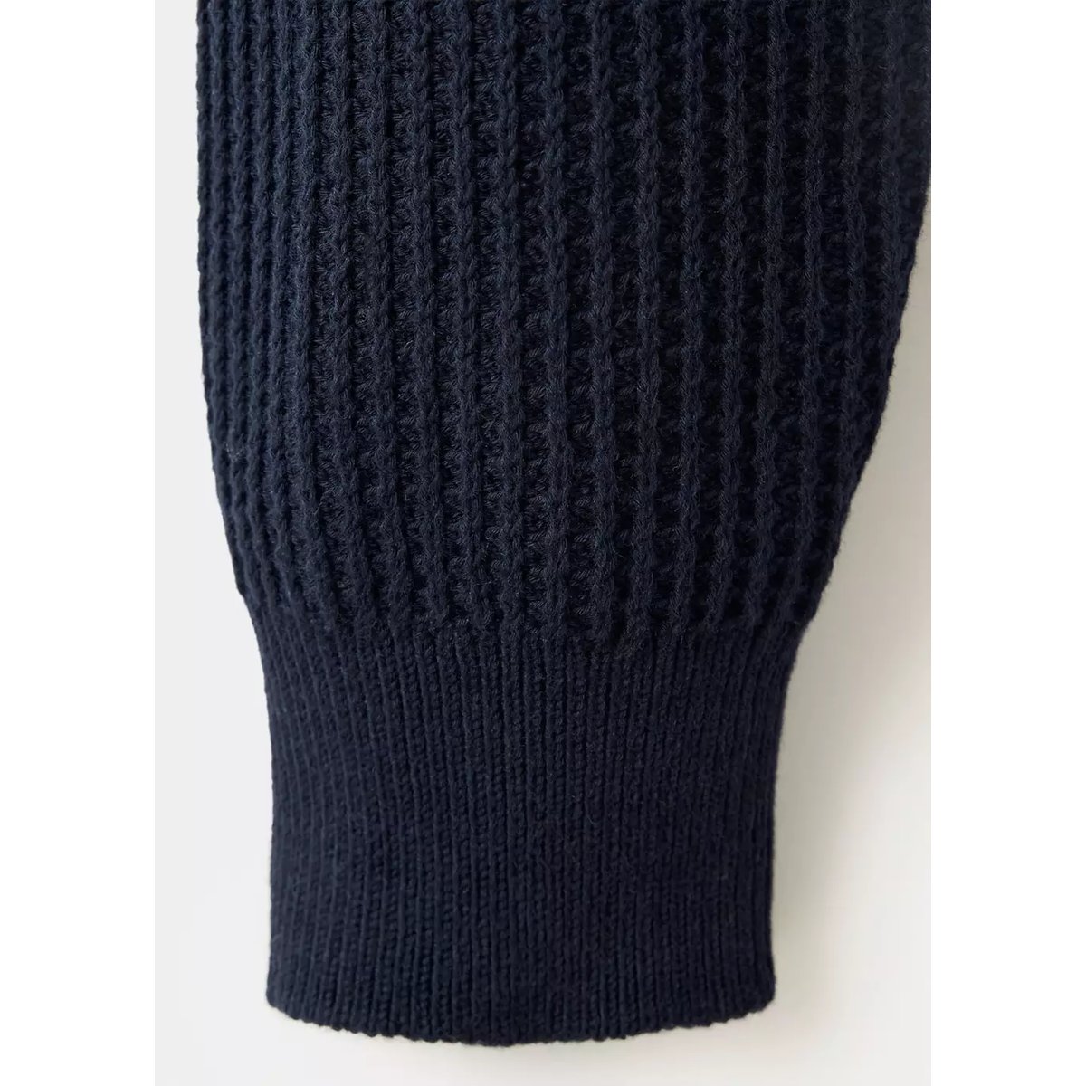 Cardigan tricot texturé bleu marine, MANGO MAN