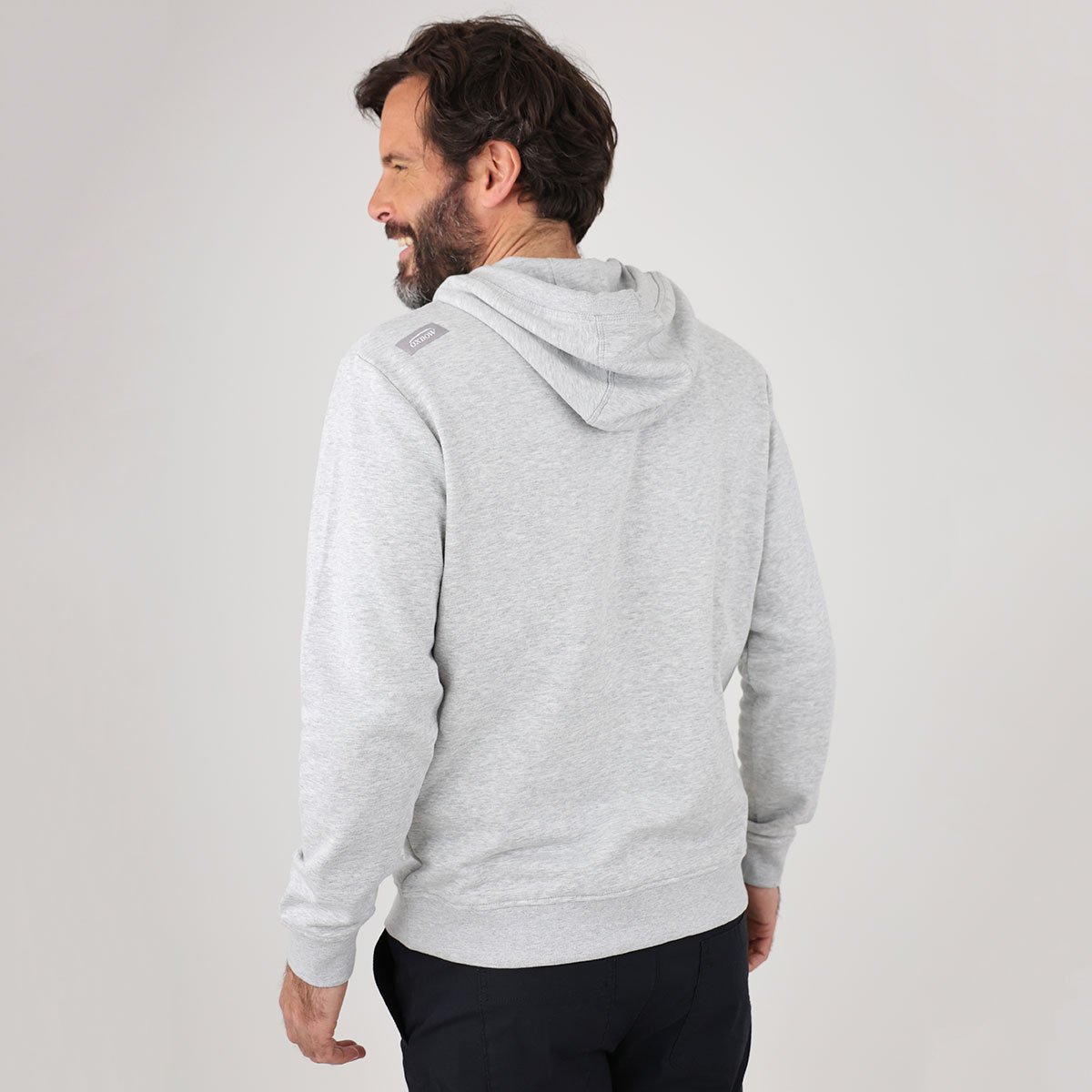sweat à capuche essentiel P0SWOOD gris chiné, OXBOW