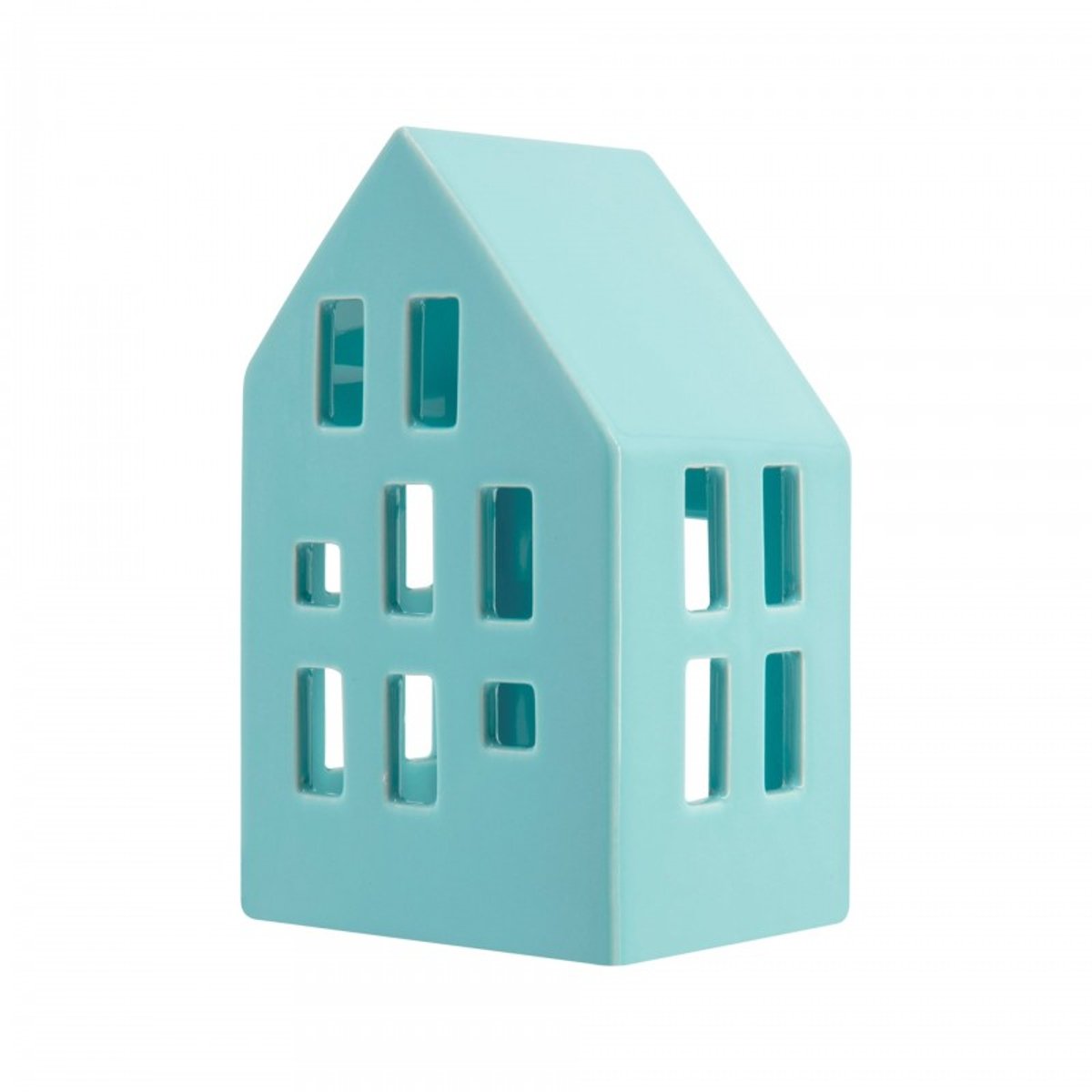 Photophore design maison porcelaine  Blue bleu, REMEMBER