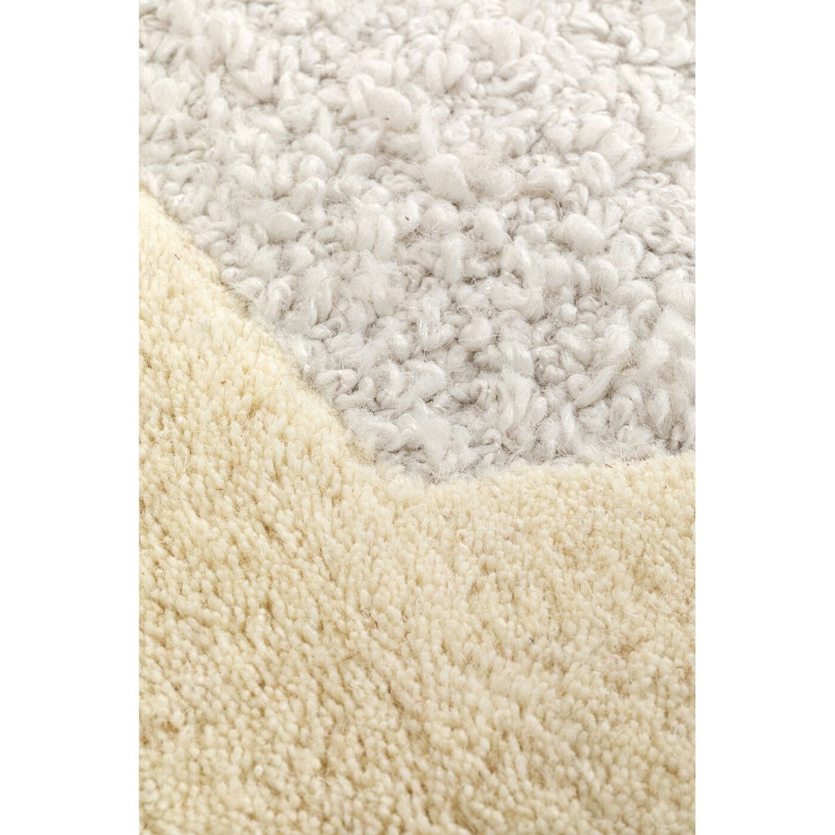 Tapis en coton et polyester, FLOW blanc, KARE DESIGN