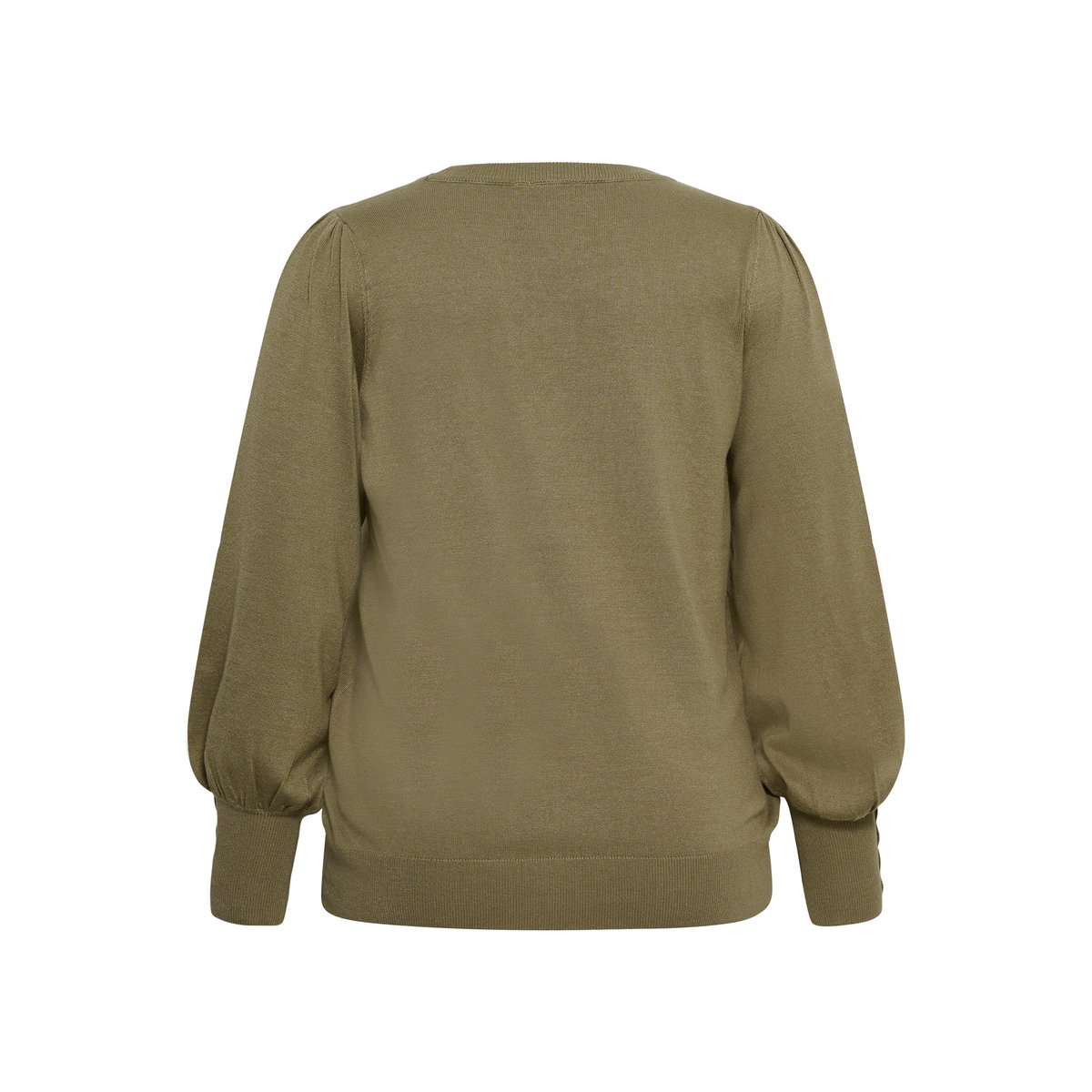 Pullover tricoté vert aloe, KAFFE CURVE