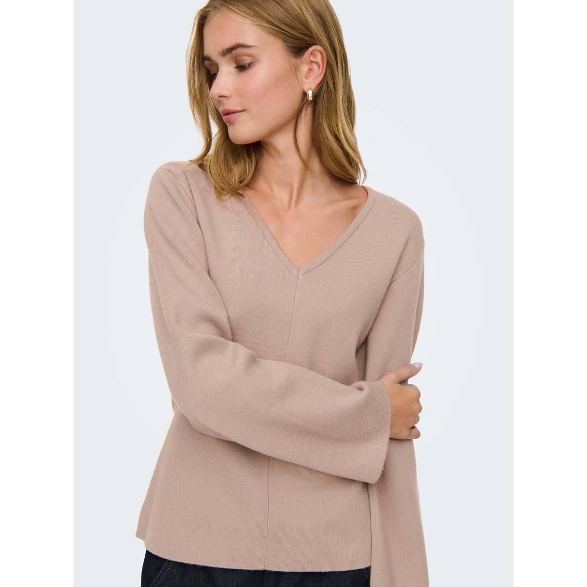 Pull En Maille mocha meringue, ONLY
