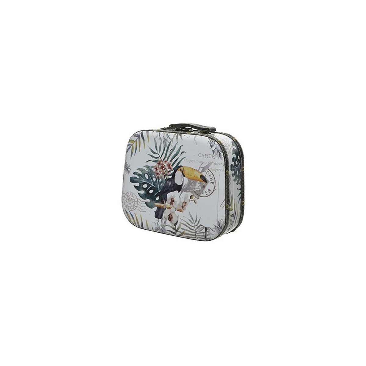 Lot de 3 valisettes exotiques multicolore, JARDIDECO