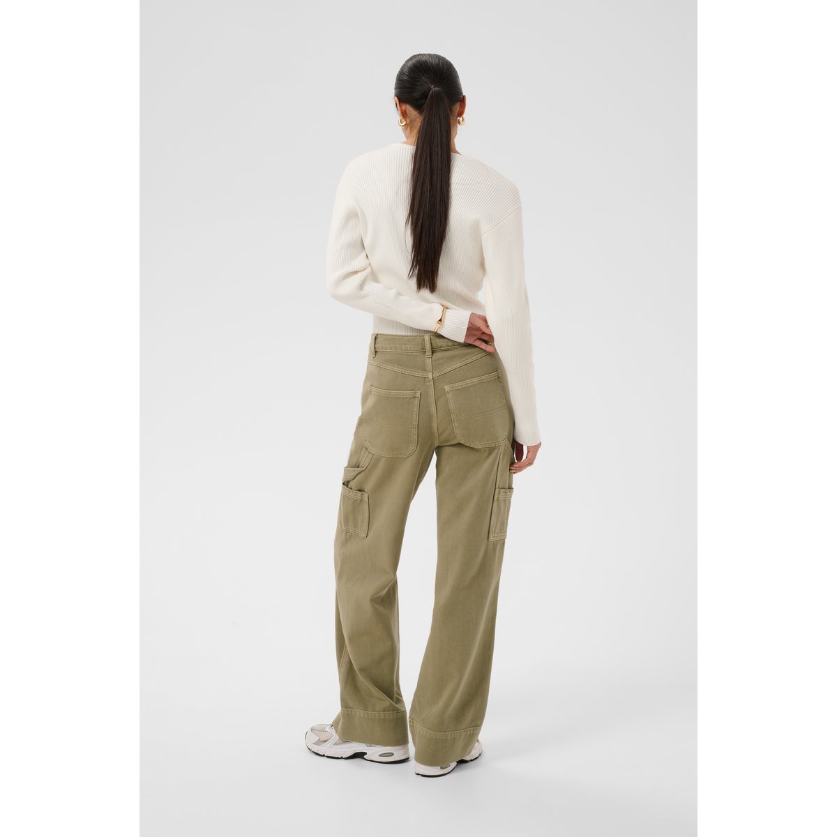 Pantalon casual vert aloe, KAFFE