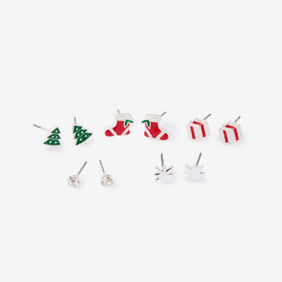 Set de boucles d'oreilles de Noël à suspendre - Cœur rouge, BALABOOSTE