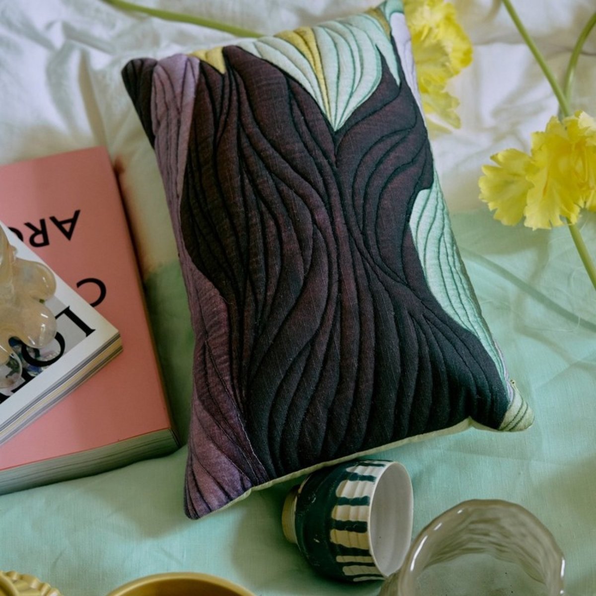 Coussin canapé Watercolours multicolore, HKLIVING
