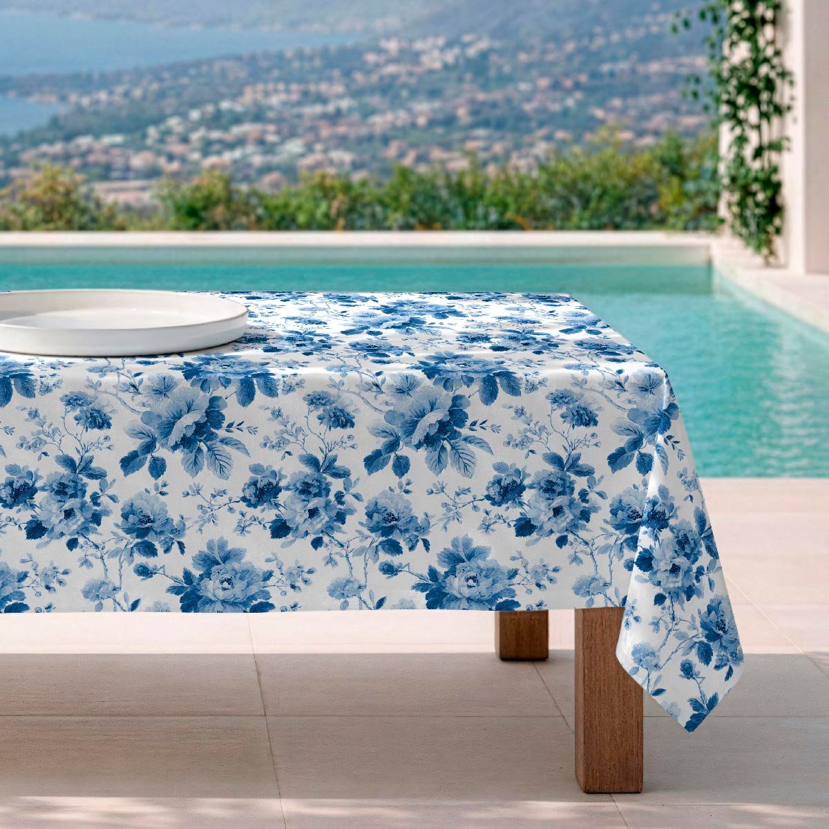 Nappe anti-taches Dainty - 100% coton - bleu, NAF NAF HOME