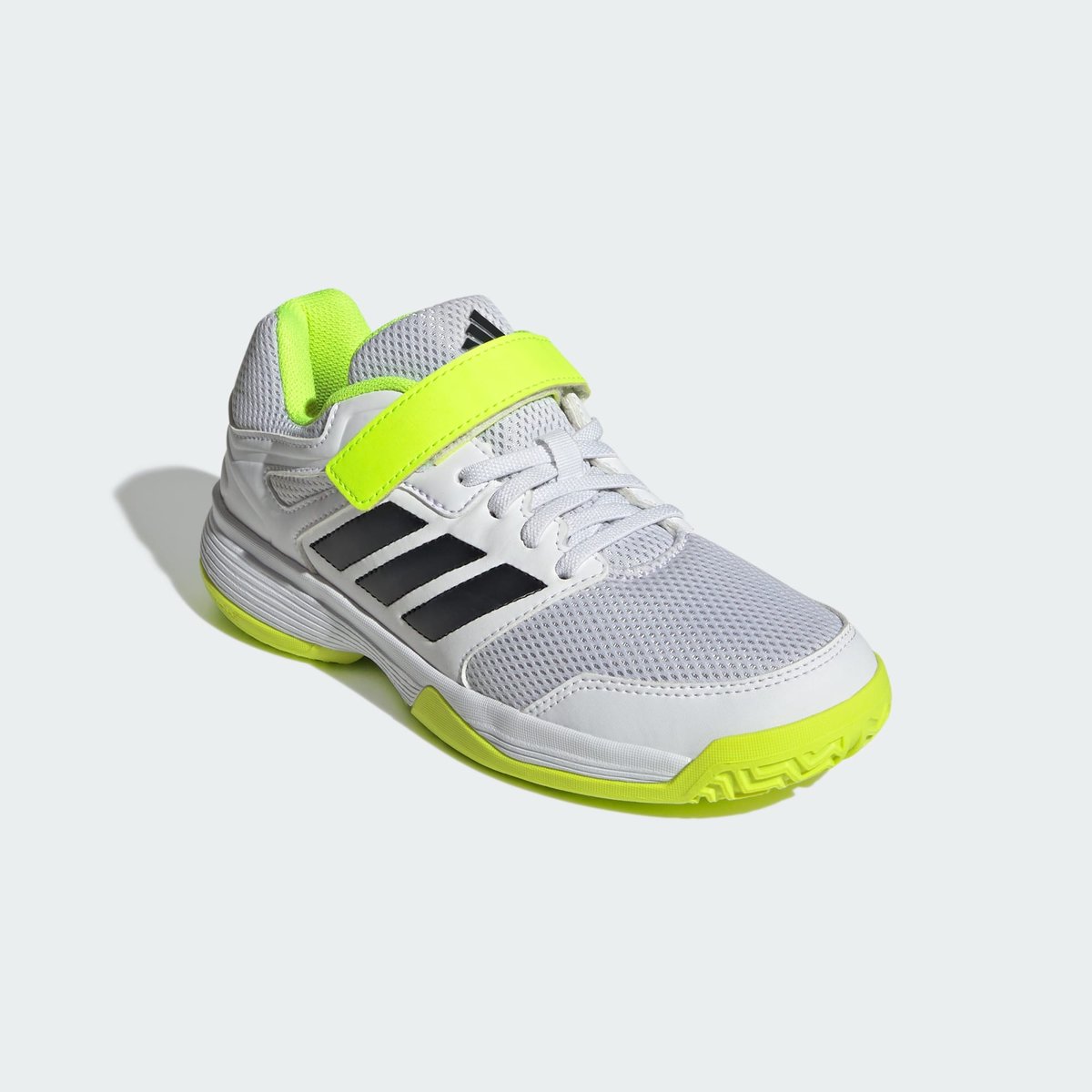Baskets SPEEDCOURT VELCRO cloud white / core black / lucid lemon, adidas Performance
