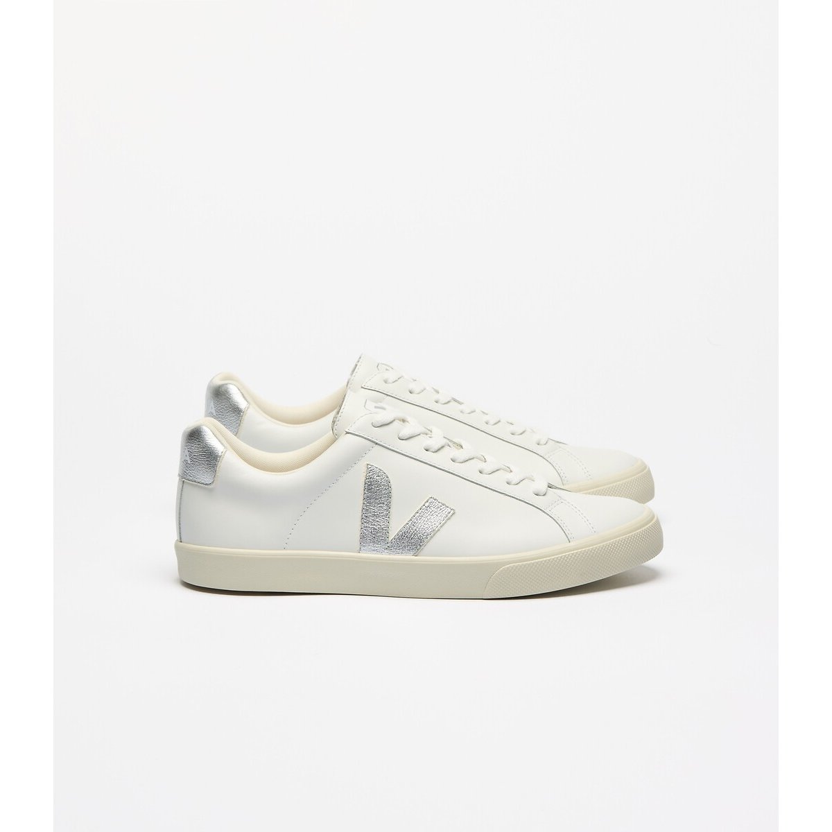Baskets Esplar Logo blanc/argent, VEJA