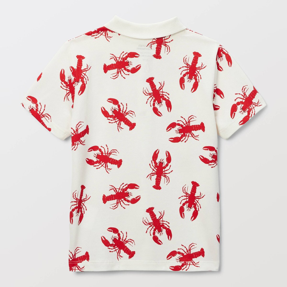 Polo manches courtes imprimé en coton BIO GOTS naturel, MONOPRIX