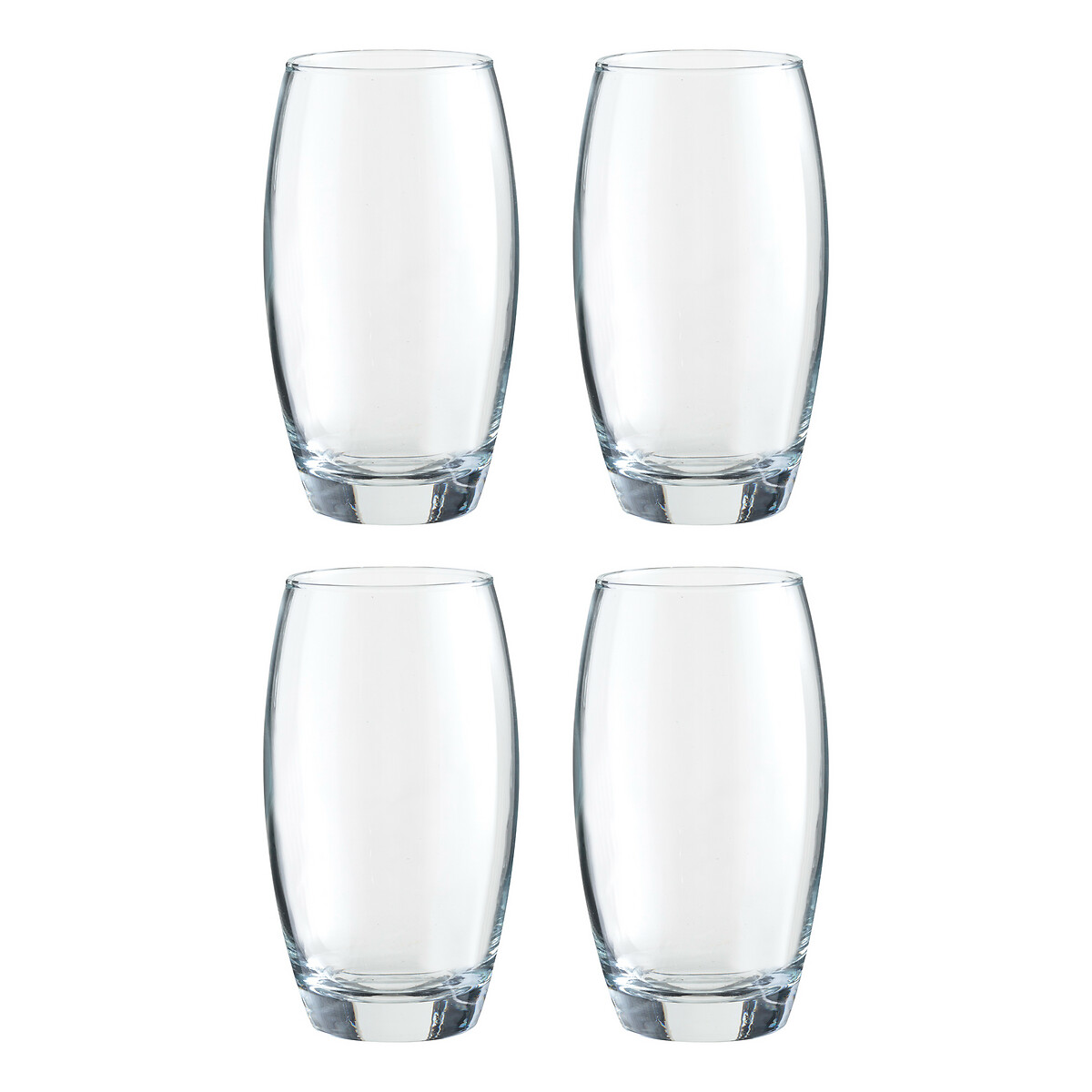 Set of 4 Mode Hiball Glasses transparent, RAVENHEAD