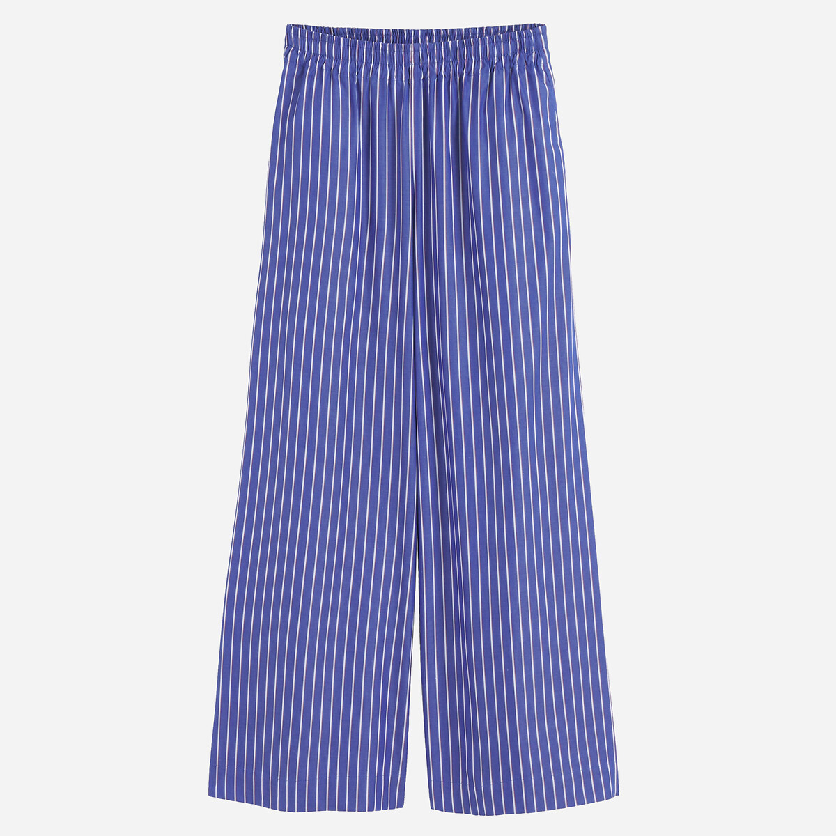 Pantalon large à rayures, taille élastiquée rayé bleu, LA REDOUTE COLLECTIONS