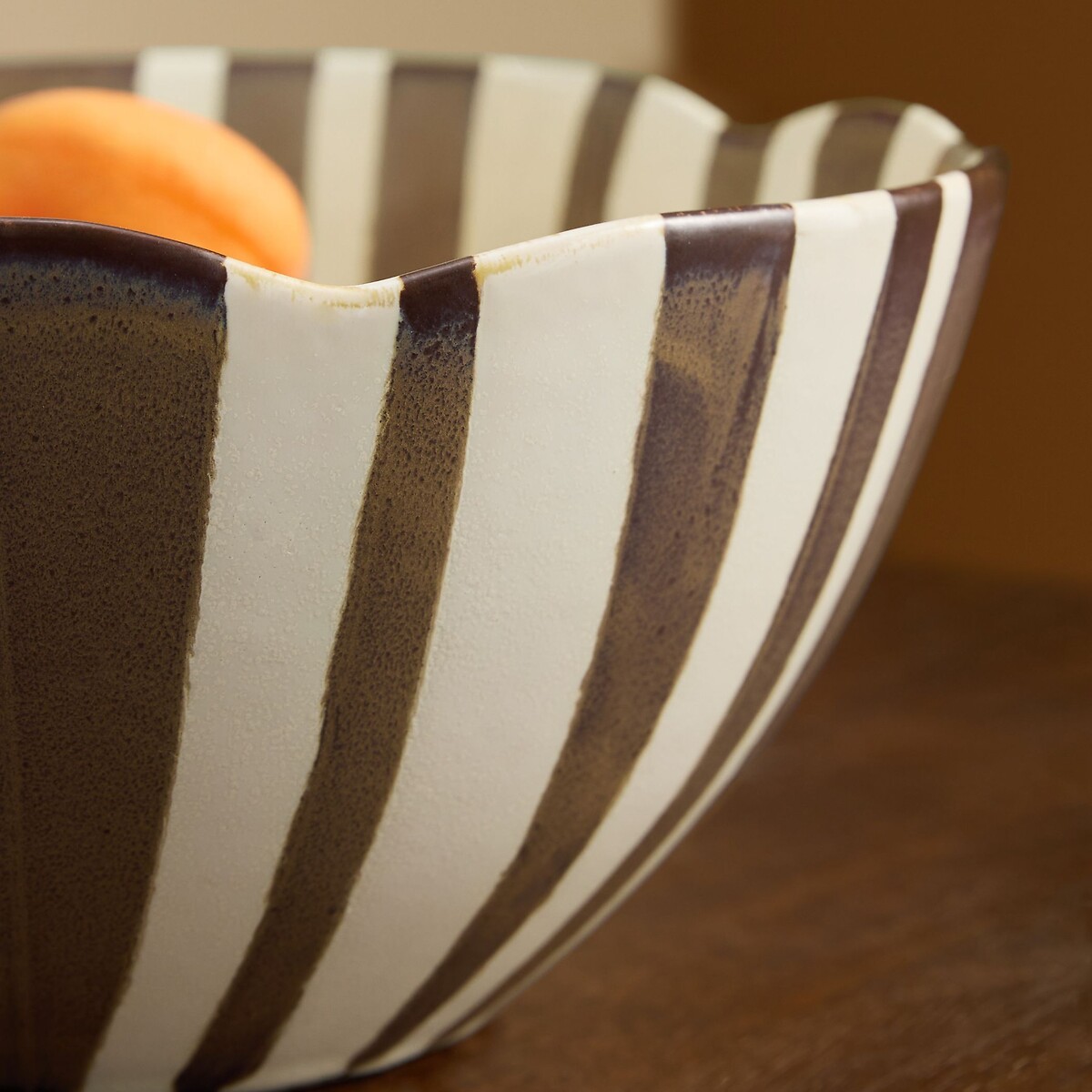 MADE.COM Bernardo Serving Bowl brown , MADE