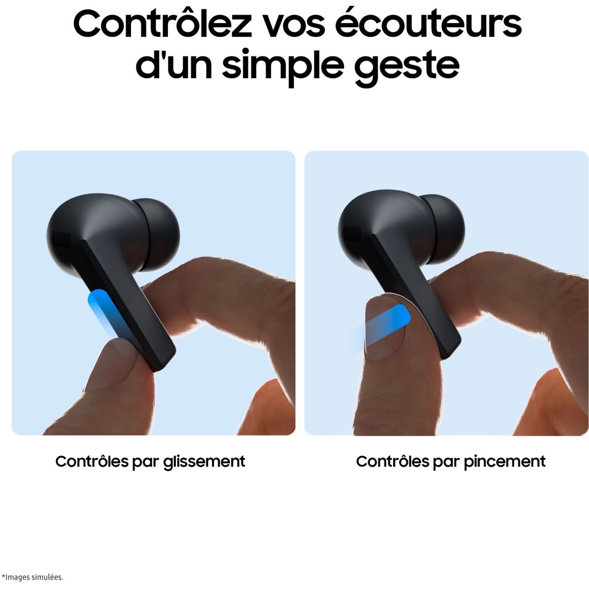 Ecouteurs Galaxy Buds3 FE Noir noir, SAMSUNG