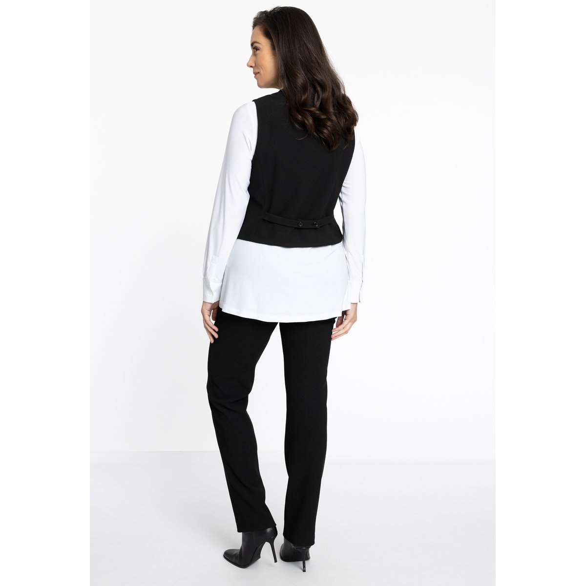 Gilet avec fermeture à bouton noir, YOEK