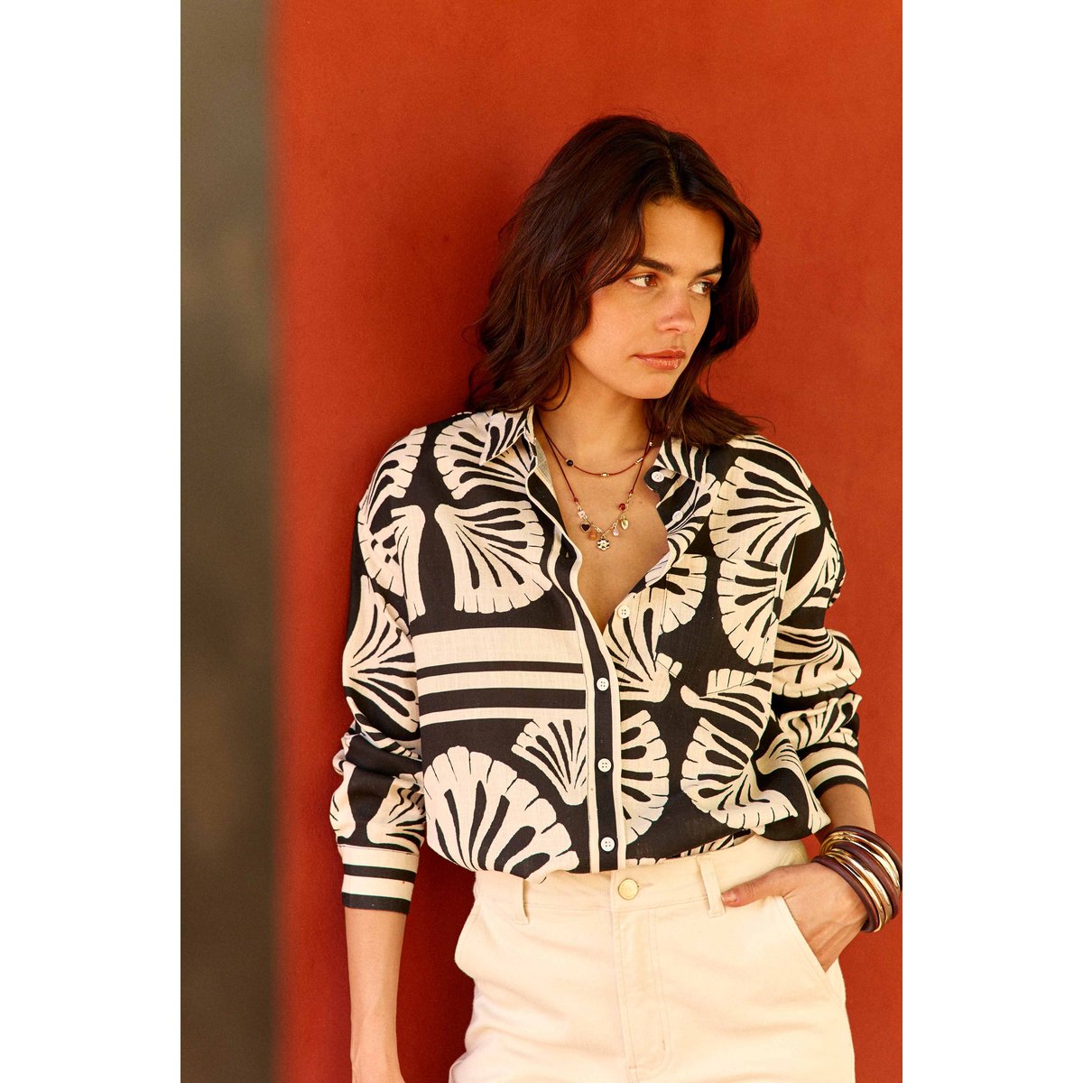 Chemise imprimé graphique CHARLY 00-eventail, LA PETITE ETOILE