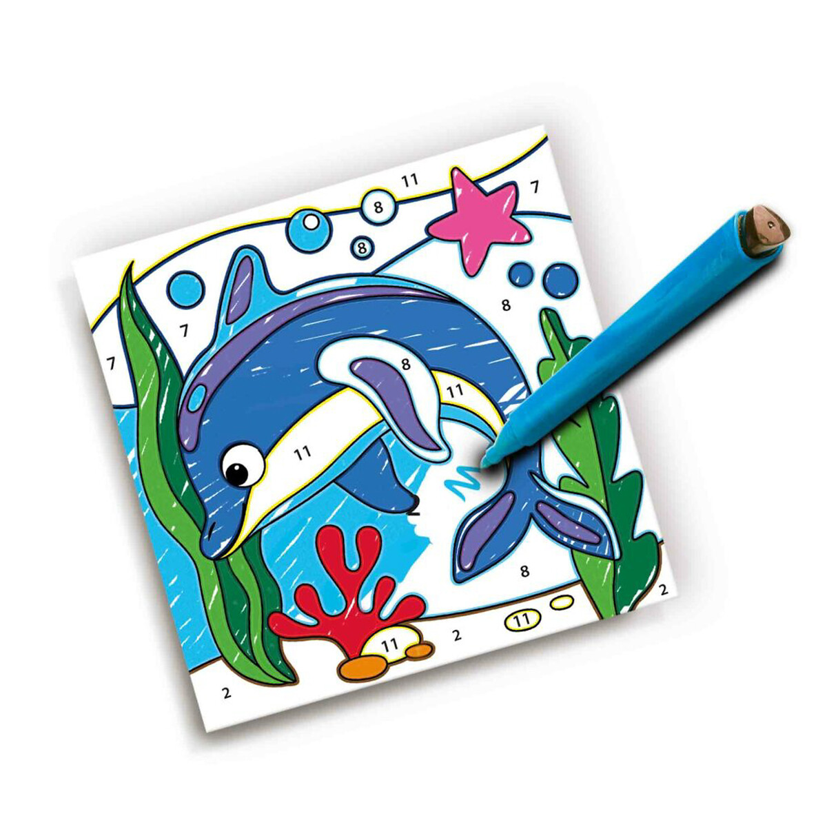 Brinquedo "Pintar por números", SES multicolor, SES