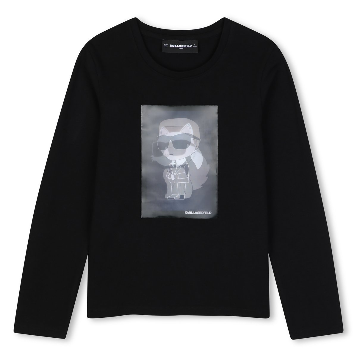 Tee-shirt manches longues black, KARL LAGERFELD KIDS