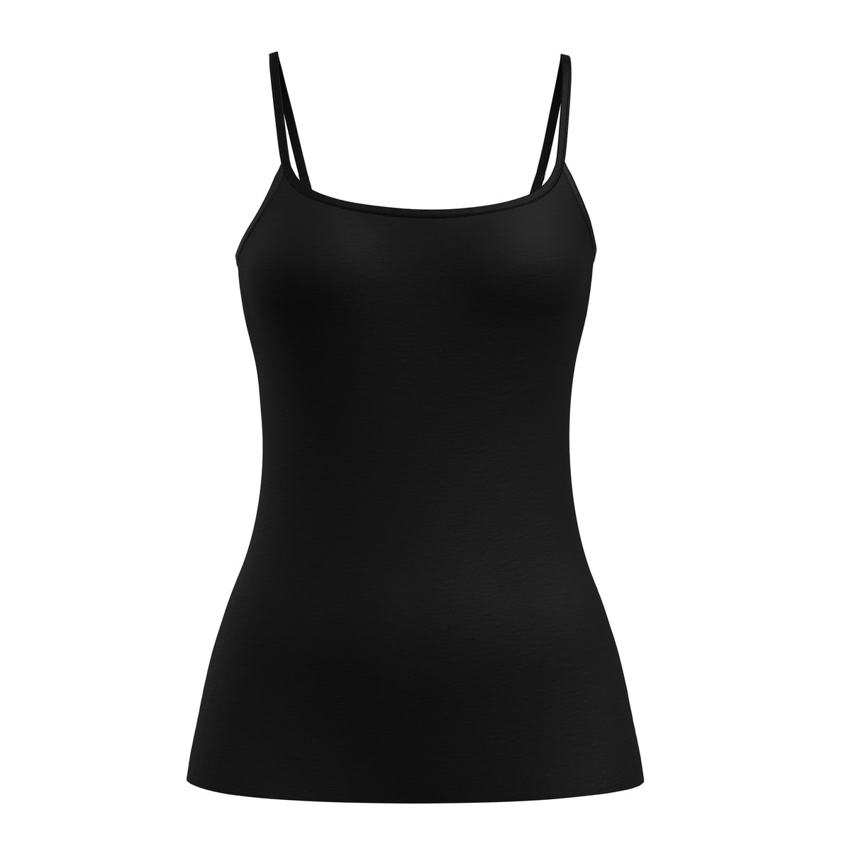 Top spaghetti en laine-soie sans manches Laine TRUE CONFIDENCE noir, CALIDA