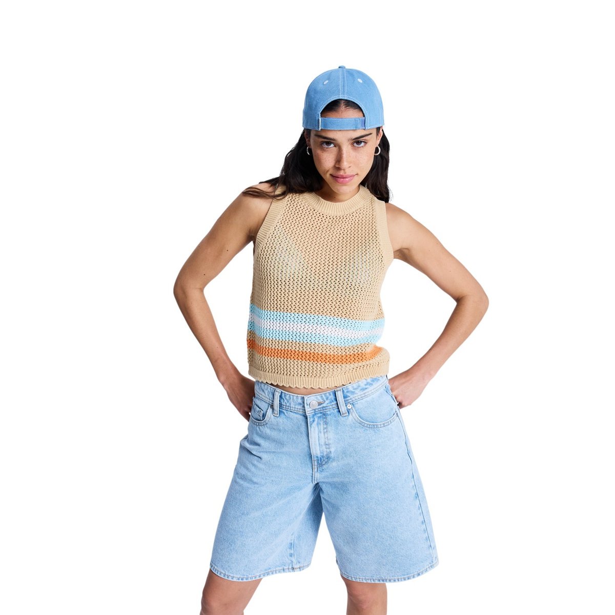 Top en maille SANDY SHELLS. beige pebble, ROXY