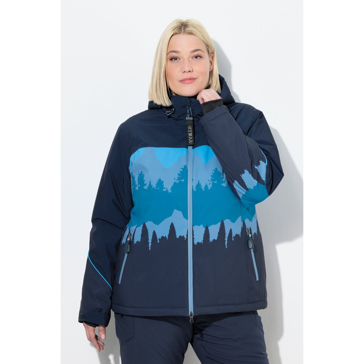 Veste technique déperlante à capuche marine, ULLA POPKEN
