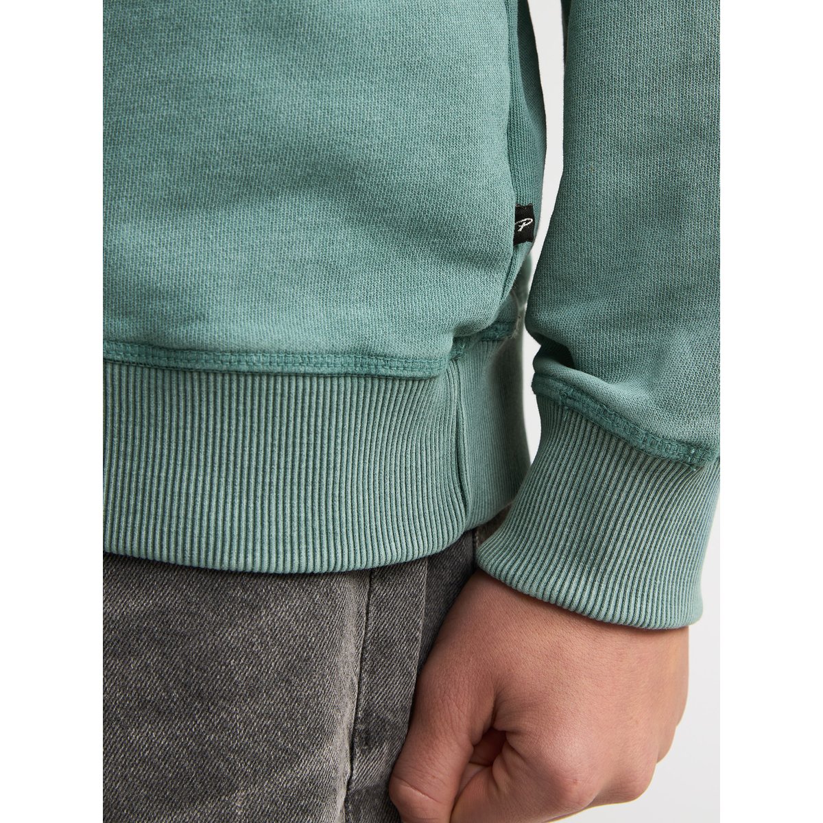 Sweat col rond imprimé Ranchero vert oil green, PETROL INDUSTRIES
