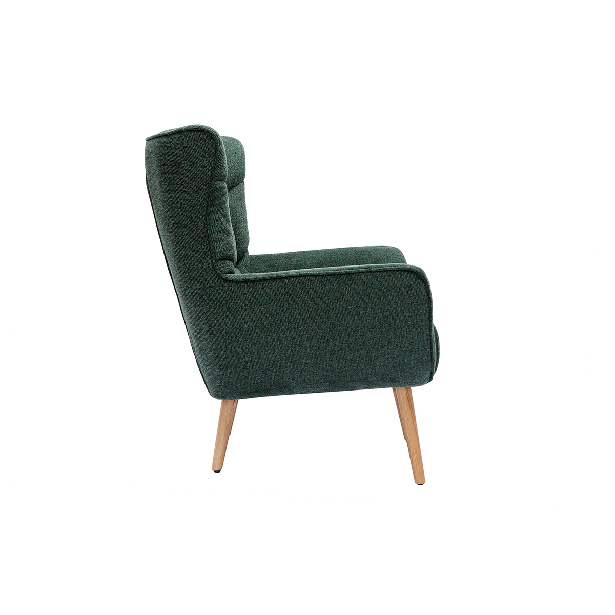 Fauteuil scandinave AVERY vert, MILIBOO