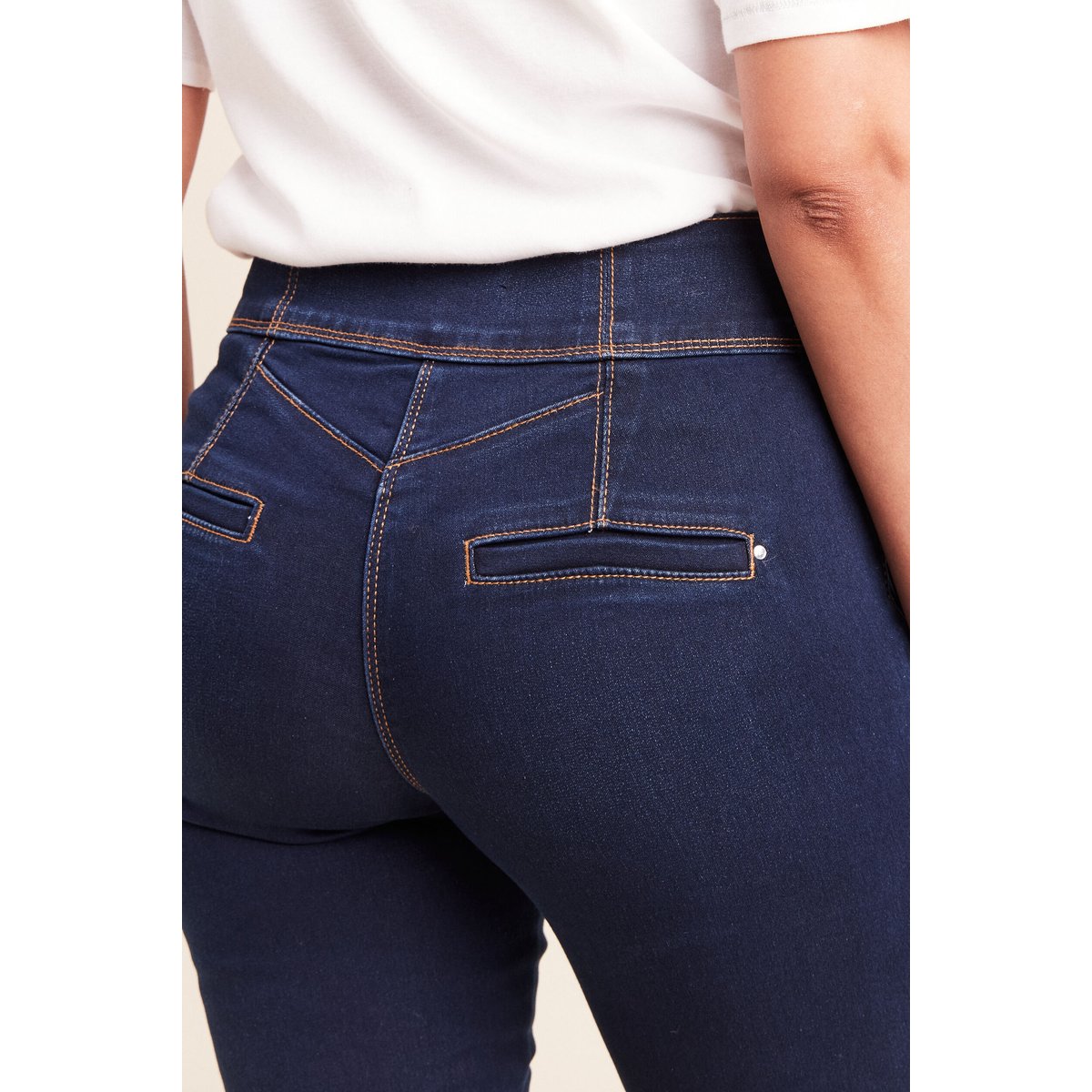Jean bootcut taille haute denim brut, BREAL