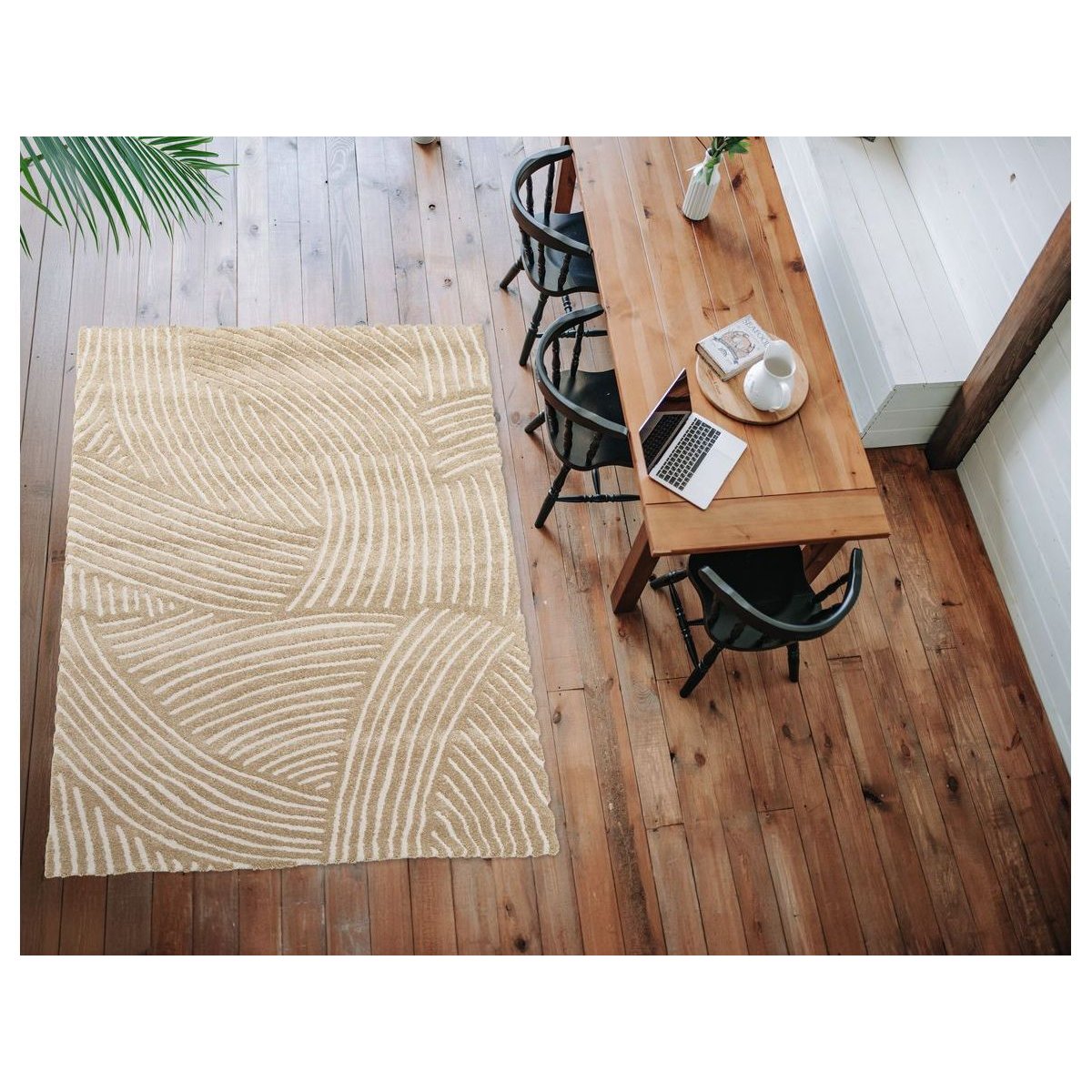 Tapis poils poils courts style , STAN marron, BOBOCHIC
