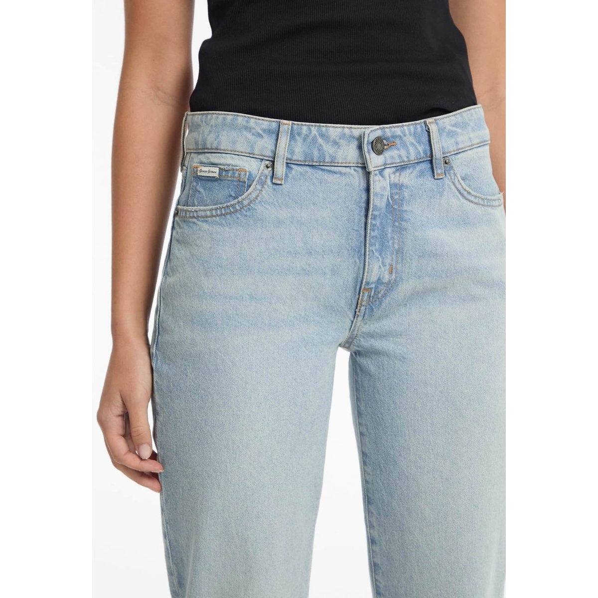 Jean Droit Taille Moyenne G08 bleu clair, GUESS JEANS