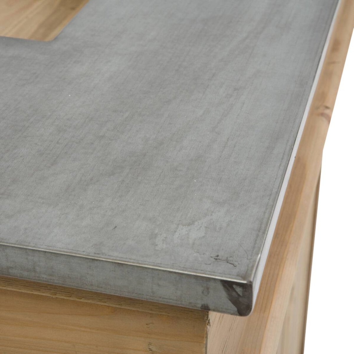 Meuble bar en bois recyclé 120cm  GARANCE bois clair, MADE IN MEUBLES 